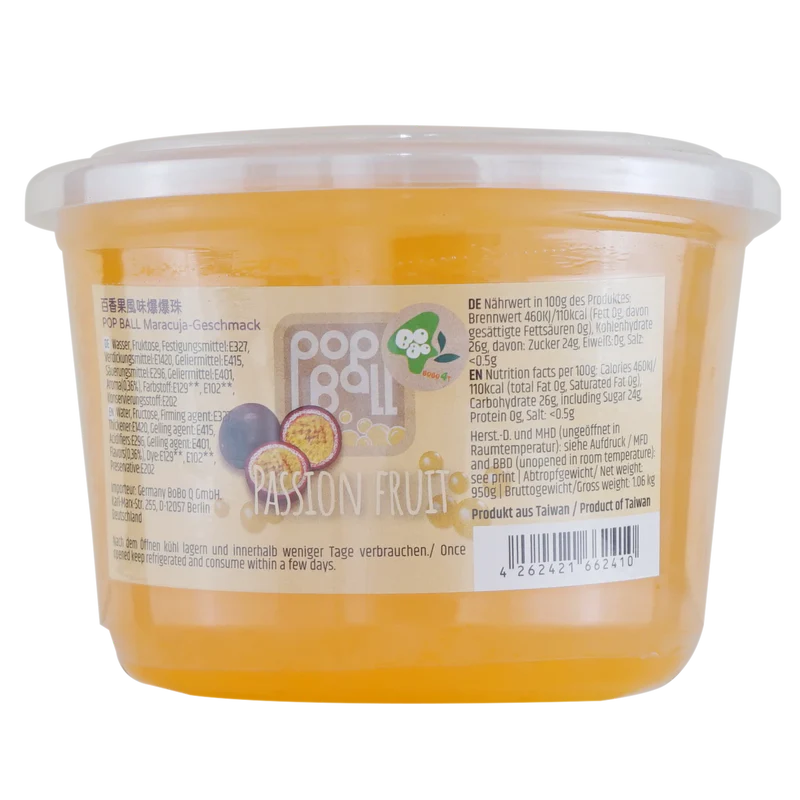 POP BALL Erdbeer-Geschmack 950g - Popping Boba für Bubble Tea