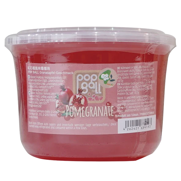POP BALL Granatapfel-Geschmack 950g - Popping Boba für Bubble Tea