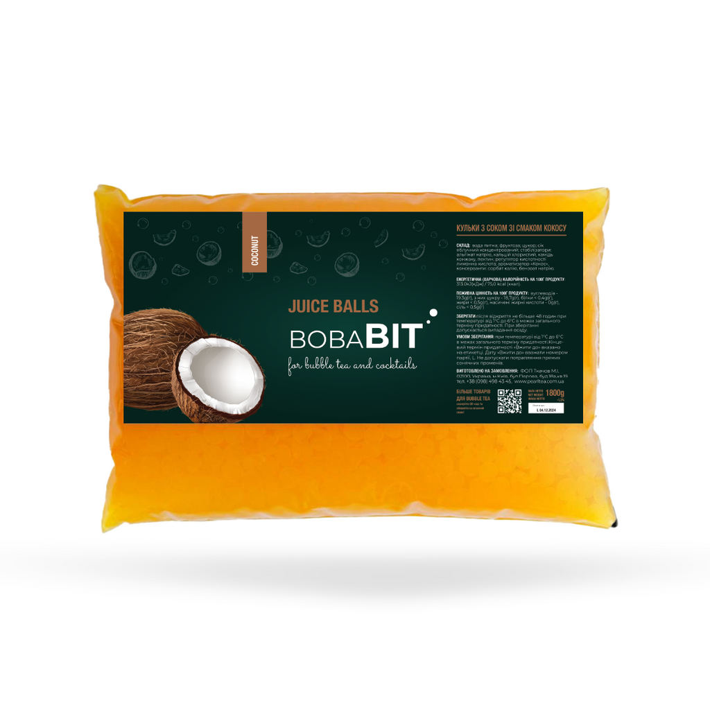 Coconut flavor juice pearls 1.8 kg