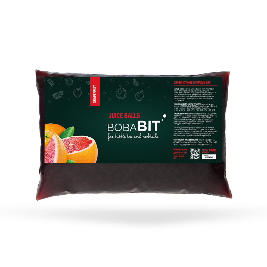 Grapefruitgeschmack Saftperlen 1.8 kg