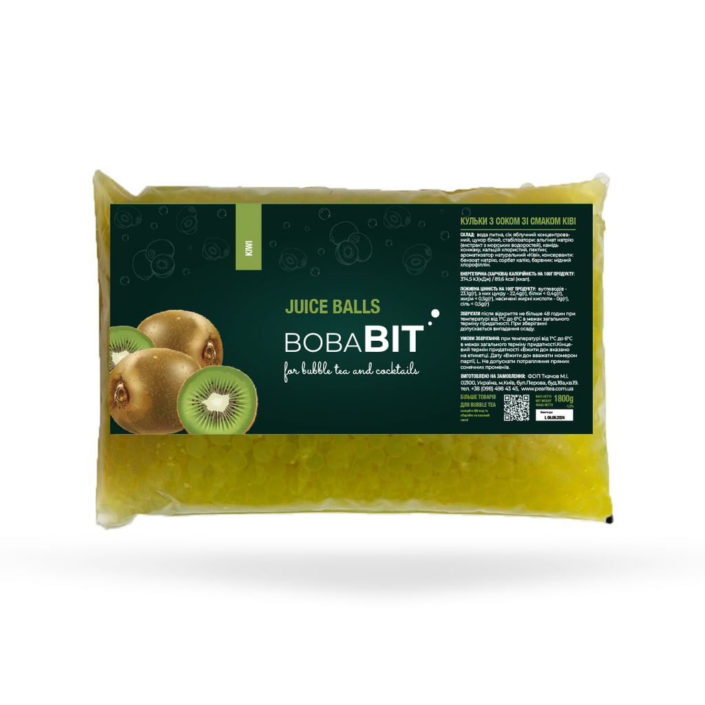 Kiwi-Geschmack Saftperlen 1.8 kg