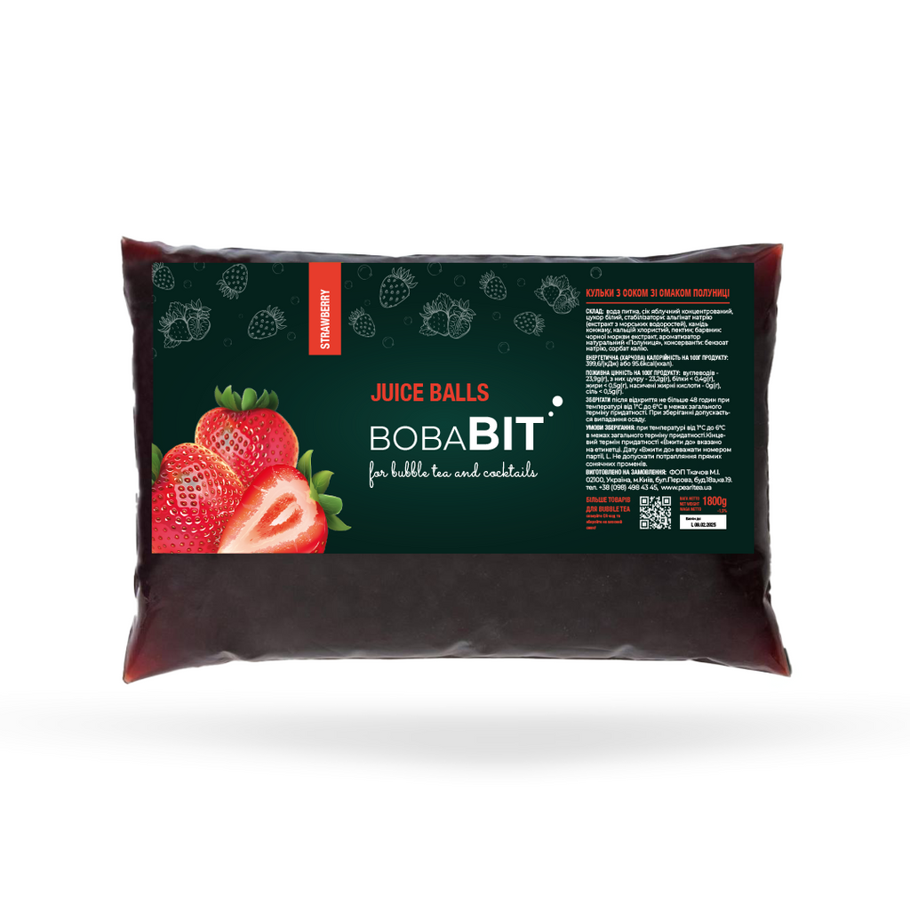 Erdbeergeschmack Saftperlen 1.8 kg