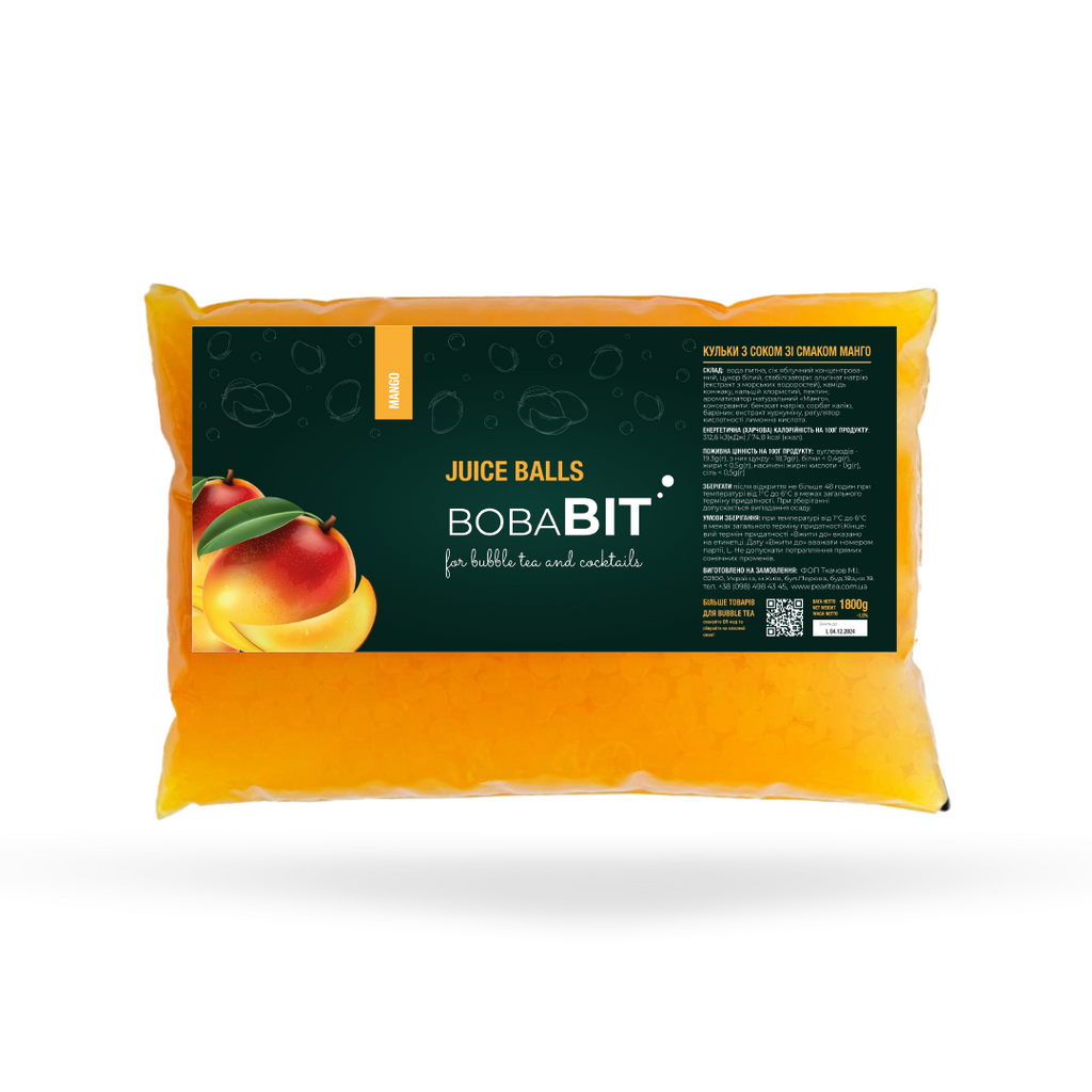 Peach flavor juice pearls 1.8 kg