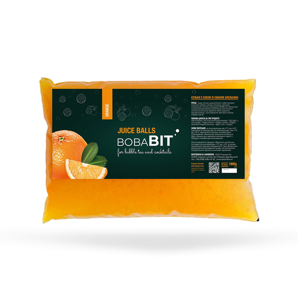 Orangengeschmack Saftperlen 1.8 kg