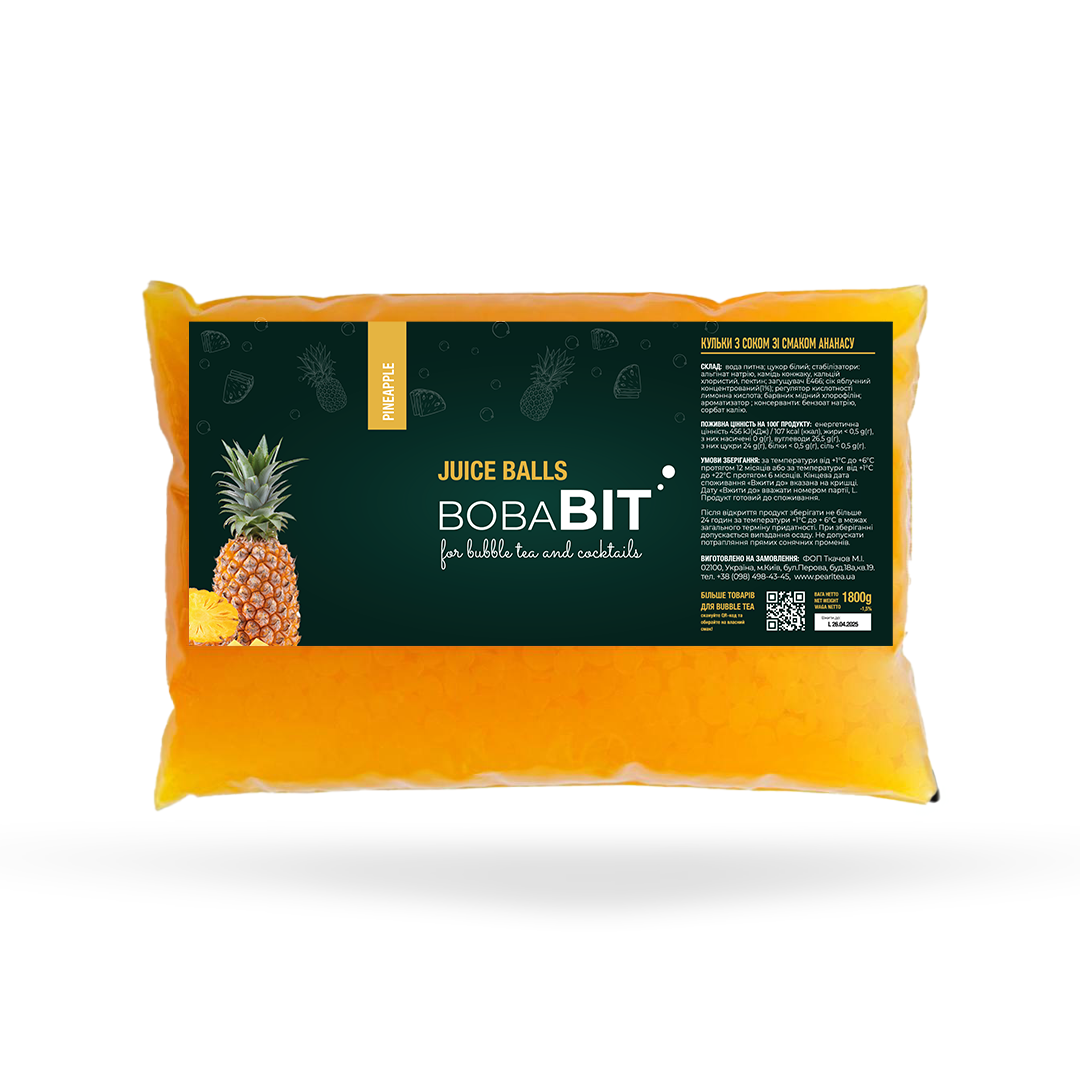 Ananasgeschmack Saftperlen 1.8 kg