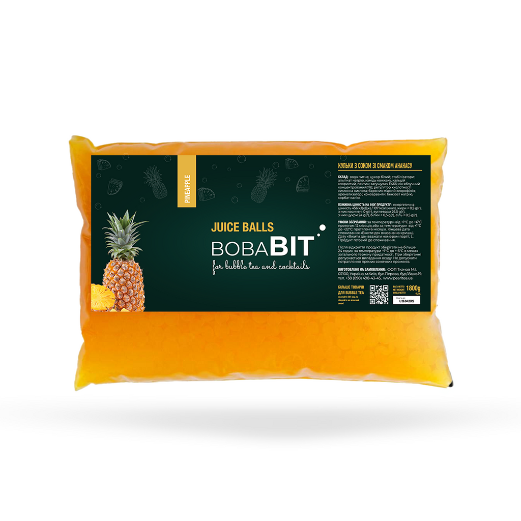 Ananasgeschmack Saftperlen 1.8 kg