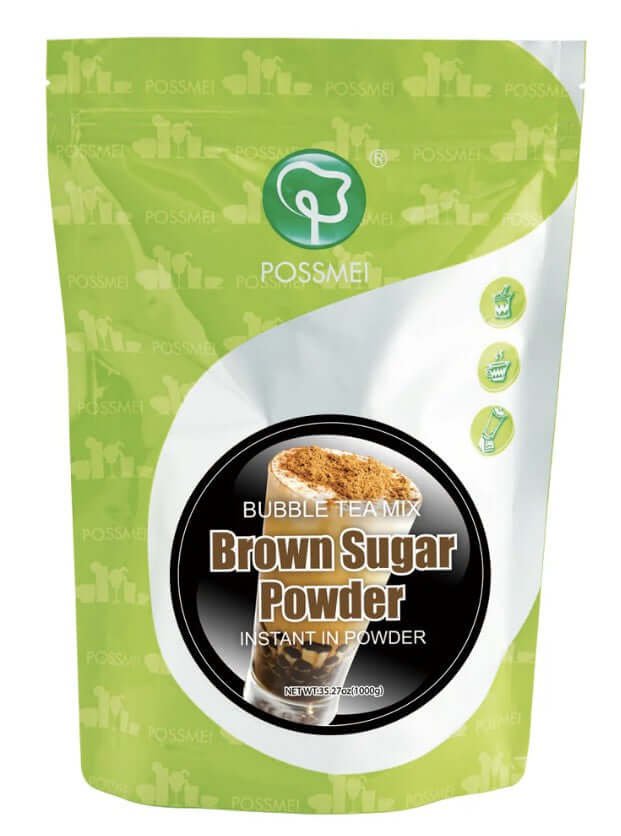 Brauner Zuckerpulver 1 kg – Zuckerbasis für Bubble Tea und Desserts