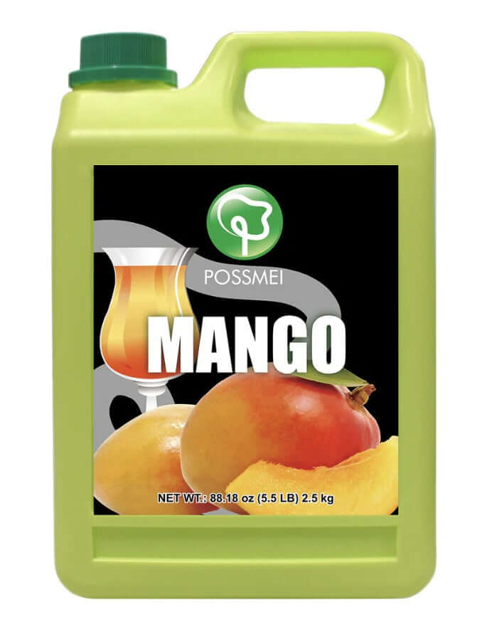 Mango Sirup 2.5 kg für Bubble Tea – Fruchtiger Mangogeschmack von Possmei – BobaBit