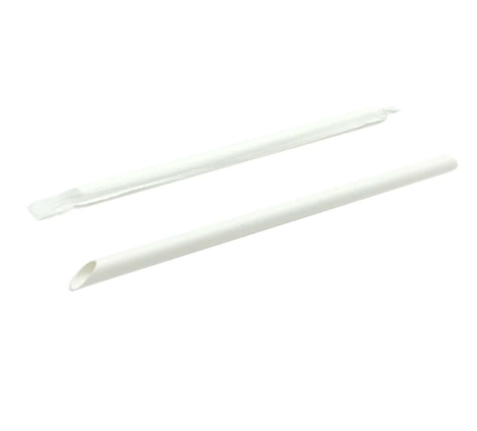 Papier Strohhalme mit Einzelverpackung 12×21 cm – Nachhaltige Trinkhalme für Bubble Tea und Smoothies – BobaBit