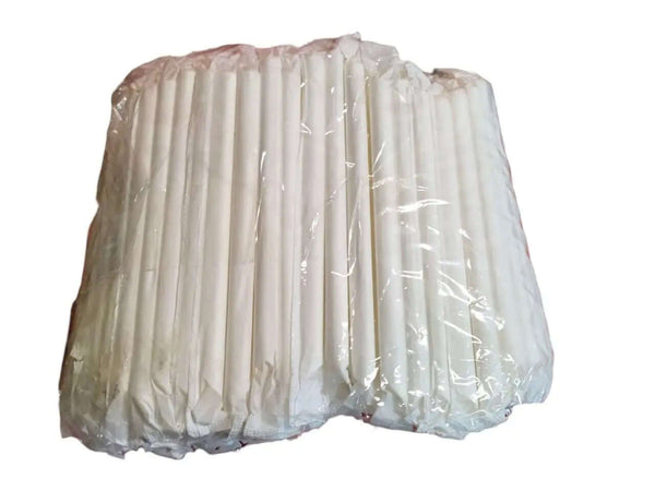 Einzeln verpackte Papier-Strohhalme 12×21 cm – 200 Stück im Karton – Umweltfreundliche Alternative zu Plastik – BobaBit