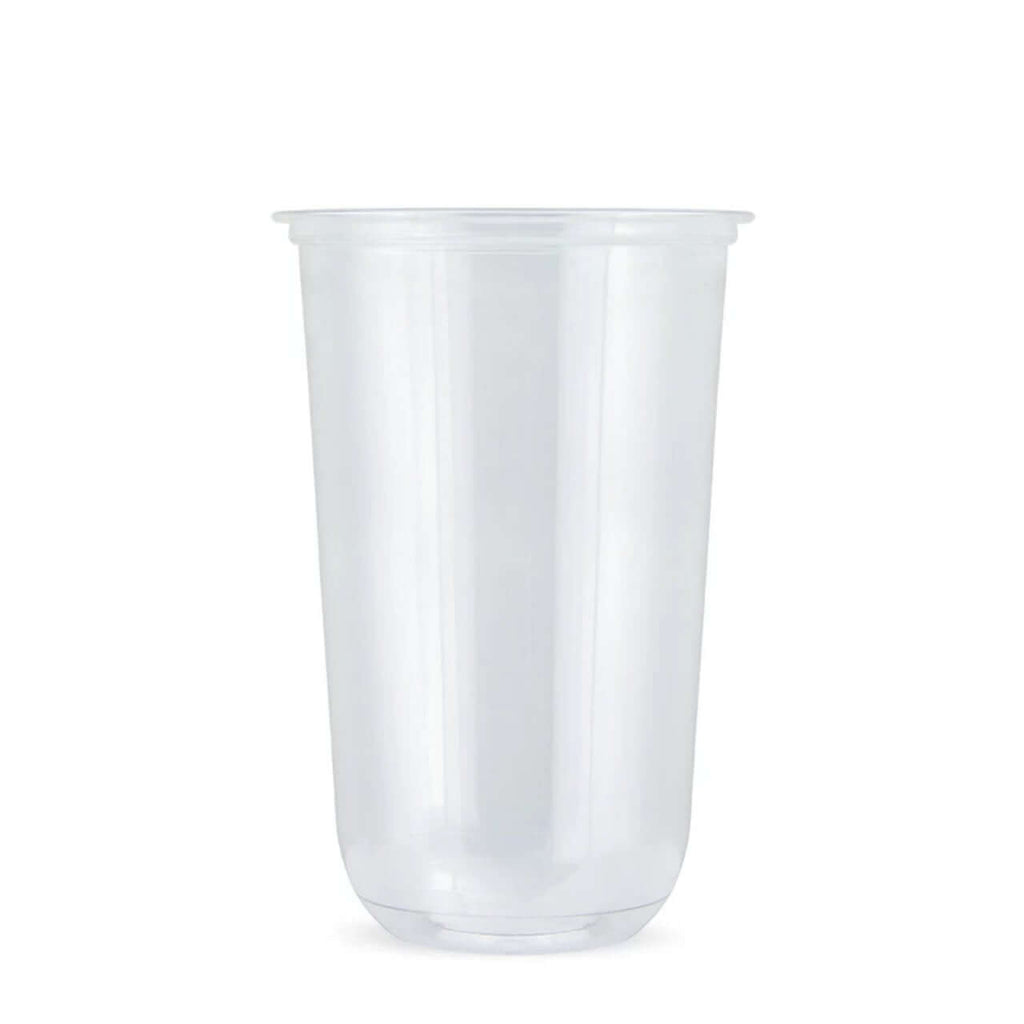 Q-700 ml PP Becher – große transparente Kunststoffbecher für Bubble Tea & To-Go-Getränke – BobaBit