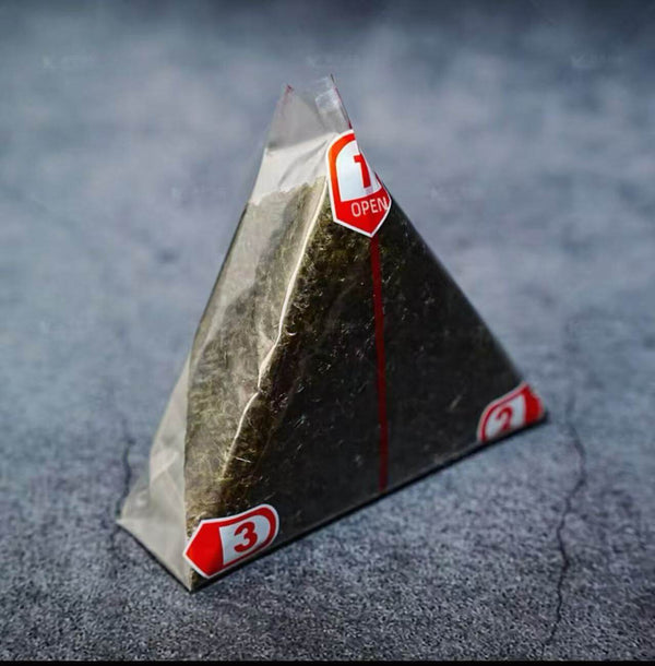 Transparente Onigiri Verpackung ohne Nori – leicht zu öffnen – BobaBit