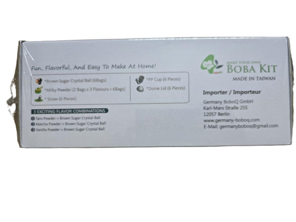 Boba Kit side view showing kit contents and included accessories