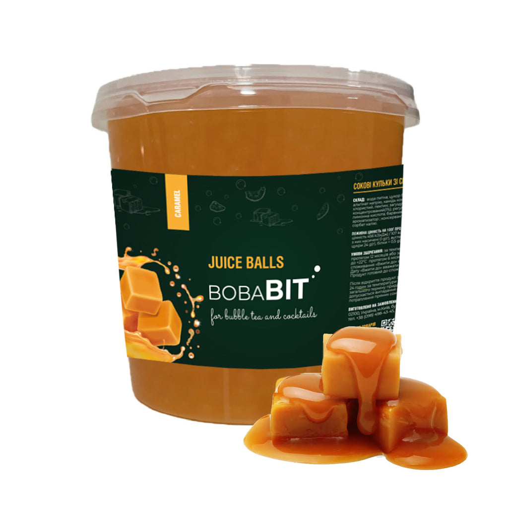 Caramel flavor juice pearls 1.3 kg