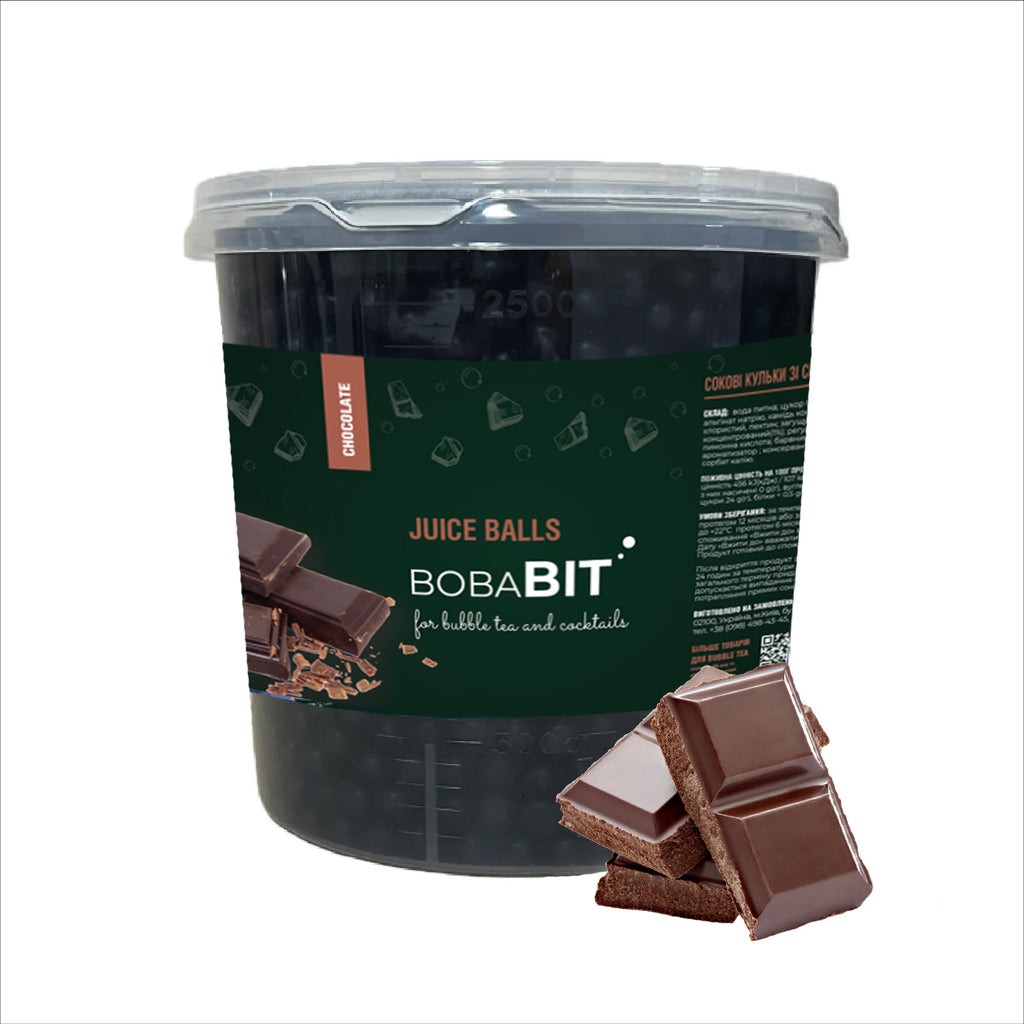 Chocolate flavor juice pearls 1.3 kg