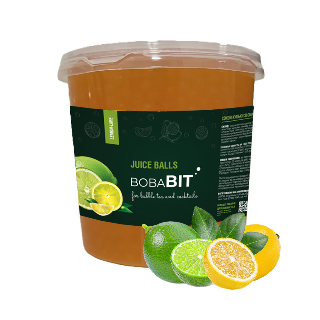 Lemon-lime flavor juice pearls 1.3 kg