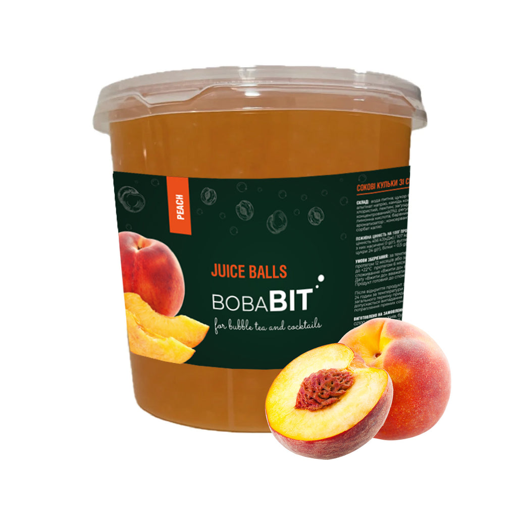 Peach flavor juice pearls 1.3 kg