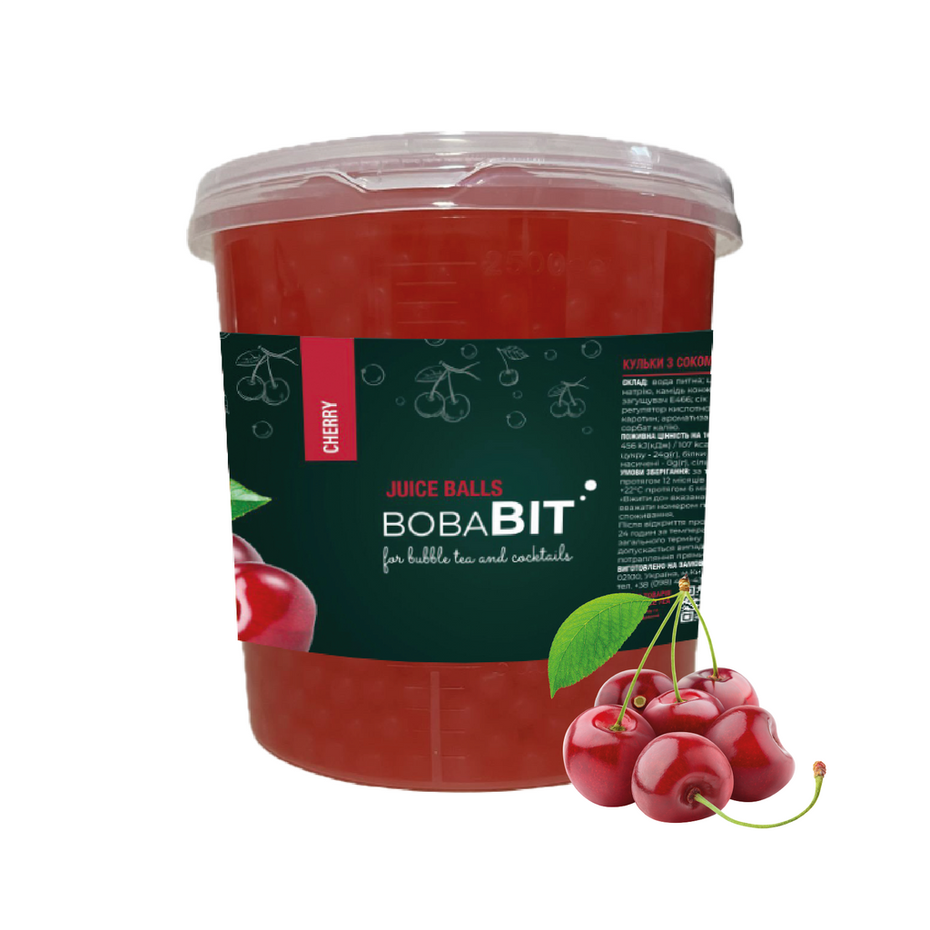 Cherry flavor juice pearls 1.3 kg