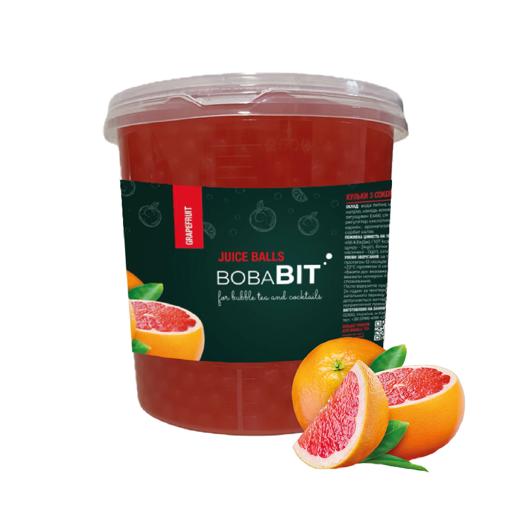Grapefruit flavor juice pearls 1.3 kg