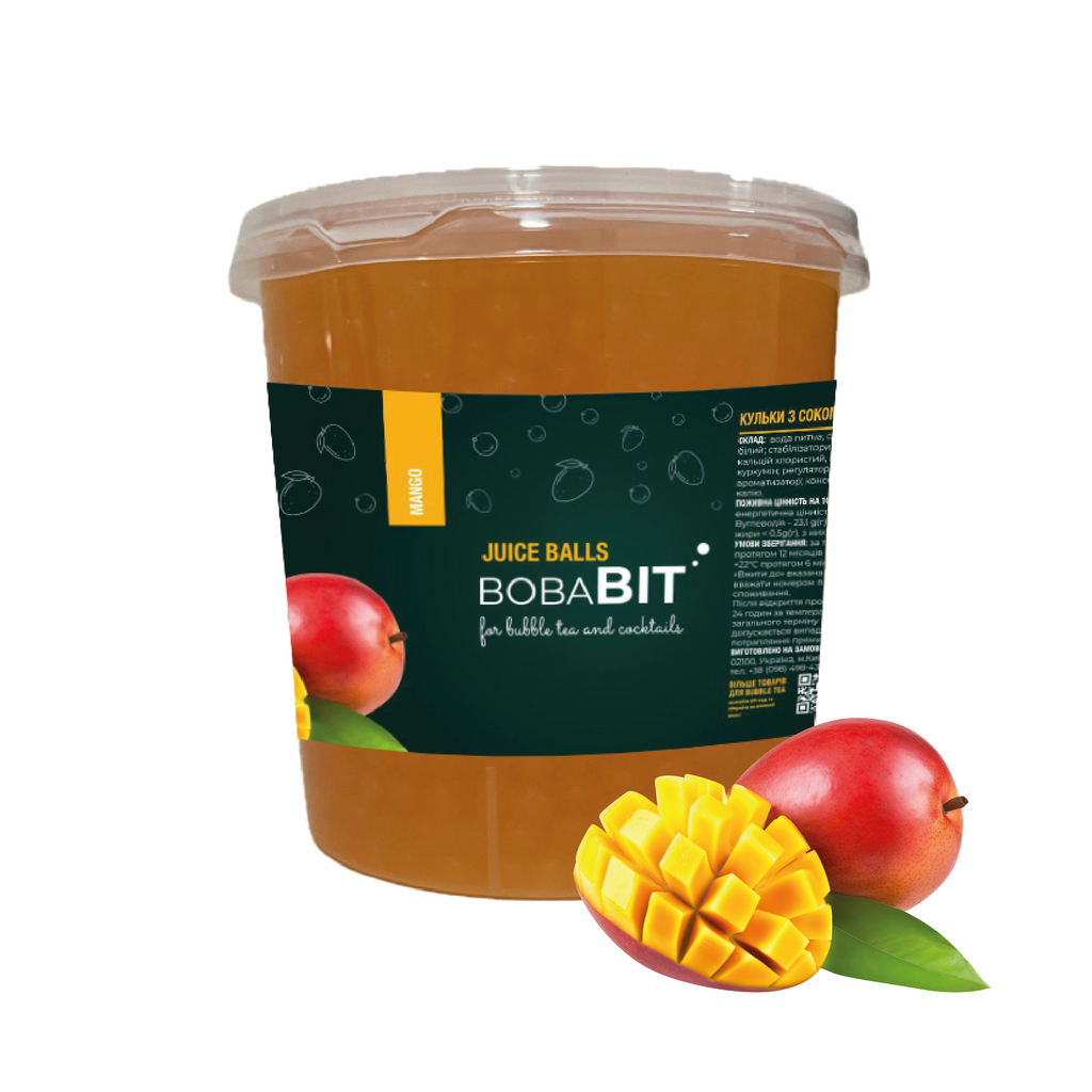 Mango flavor juice pearls 1.3 kg