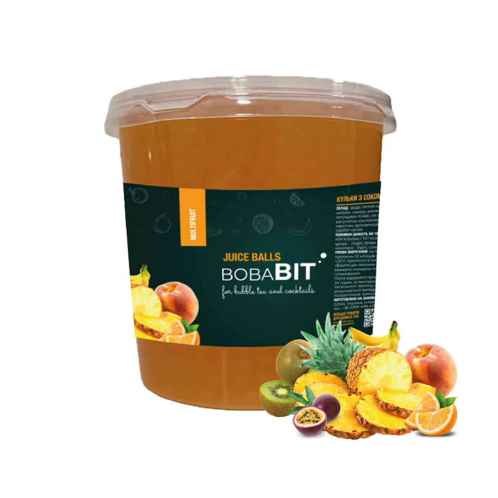 Multi-fruit flavor juice pearls 1.3 kg