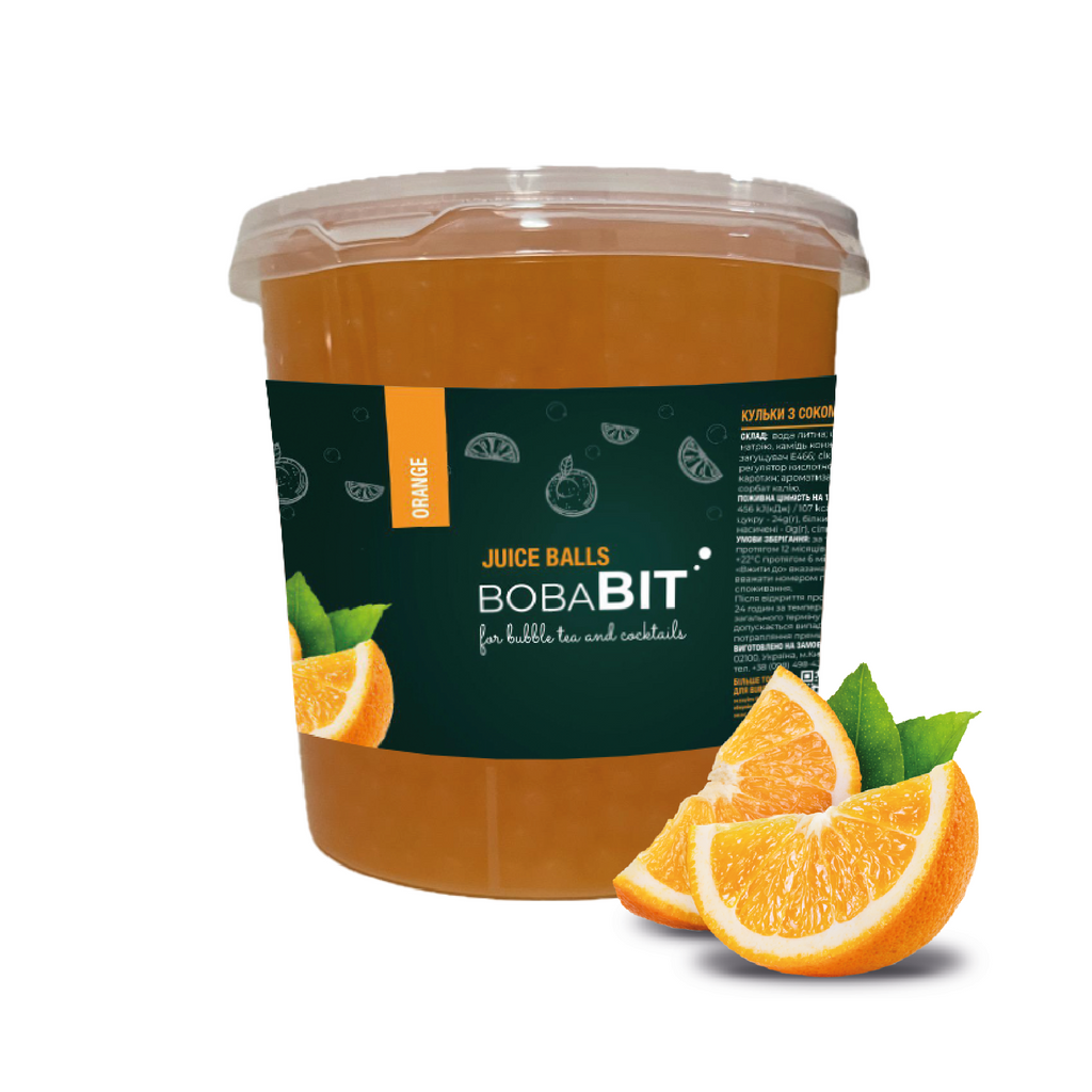 Orange flavor juice pearls 1.3 kg