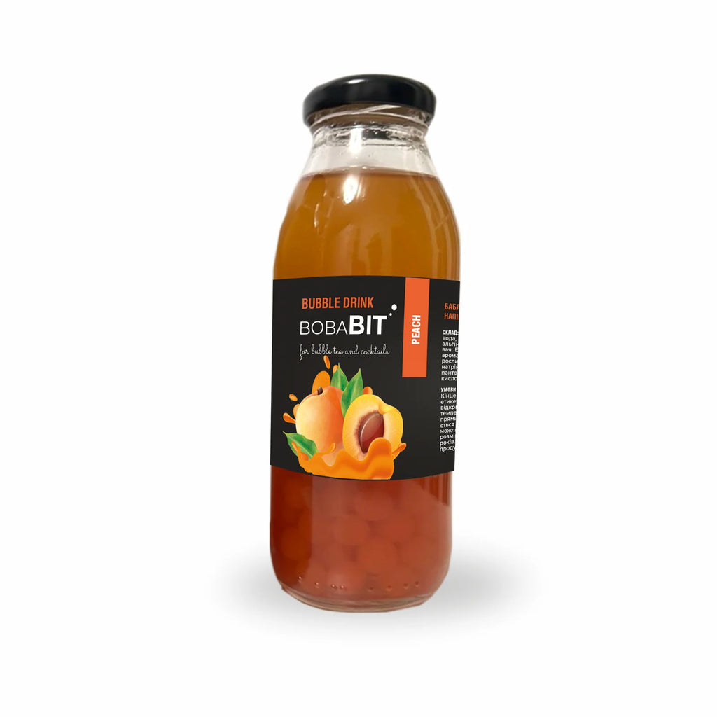 Peach &amp; Green Tea Bubble Drink 300ml