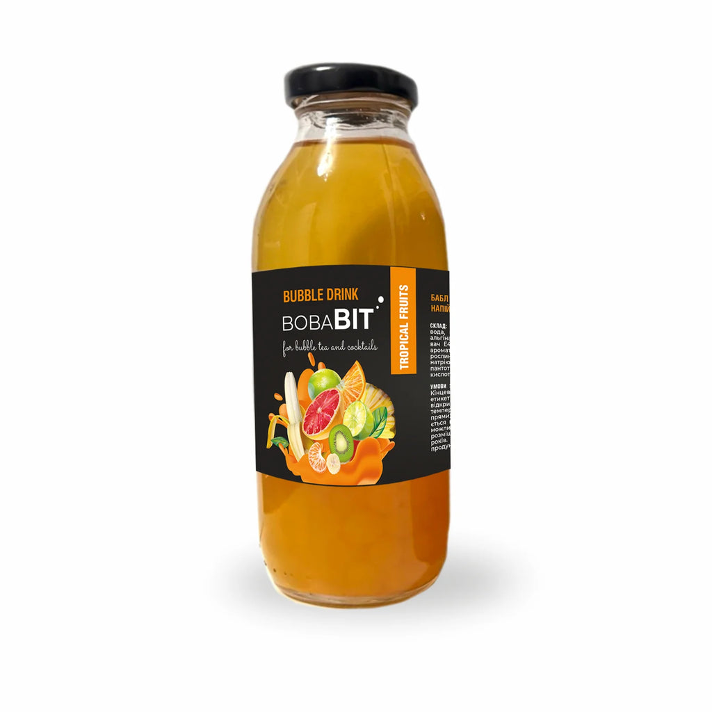 Tropical Fruits &amp; Green Tea Bubble Drink 300ml