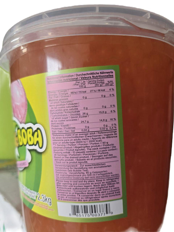 Nährwertangaben Popping Boba Pfirsich
