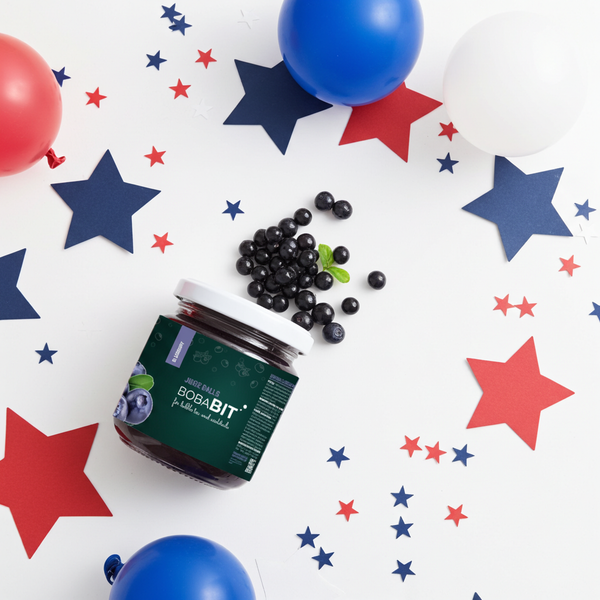 Blaubeergeschmack Saftperlen