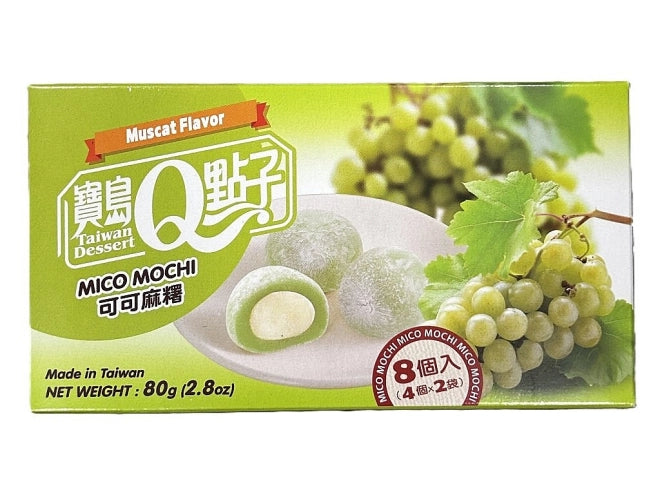 Q Mico Mochi Muskat Asiatische Traube Aroma 80g Reiskuchen