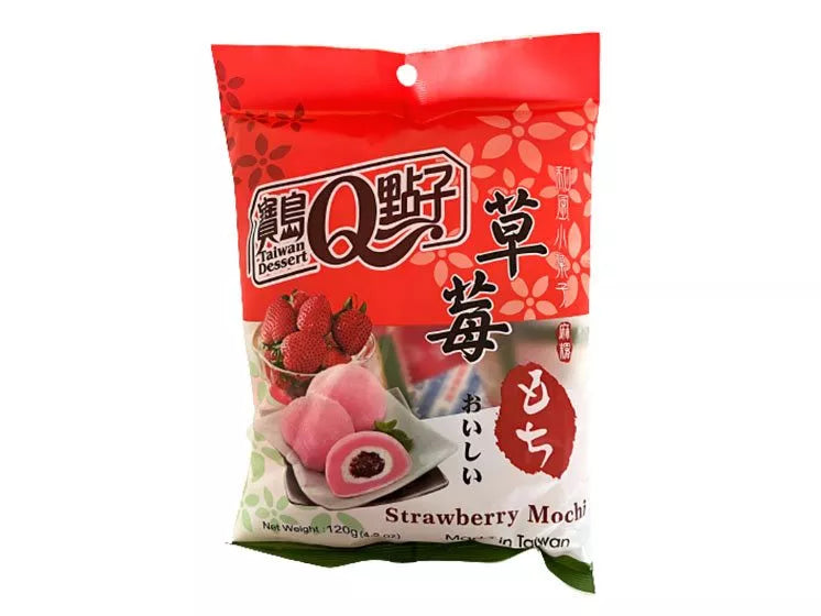 Klassische japanische Mochi mit Erdbeere Geschmack 120g Packung