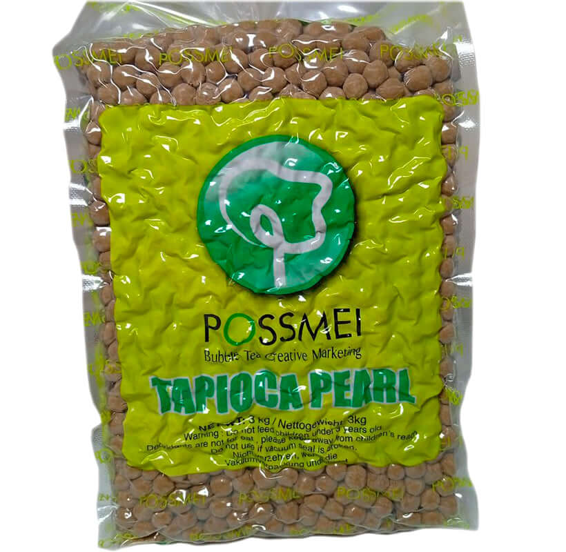 Tapioka-Perlen 3 kg – Schwarze Tapioka-Kugeln für originalen Bubble Tea – BobaBit