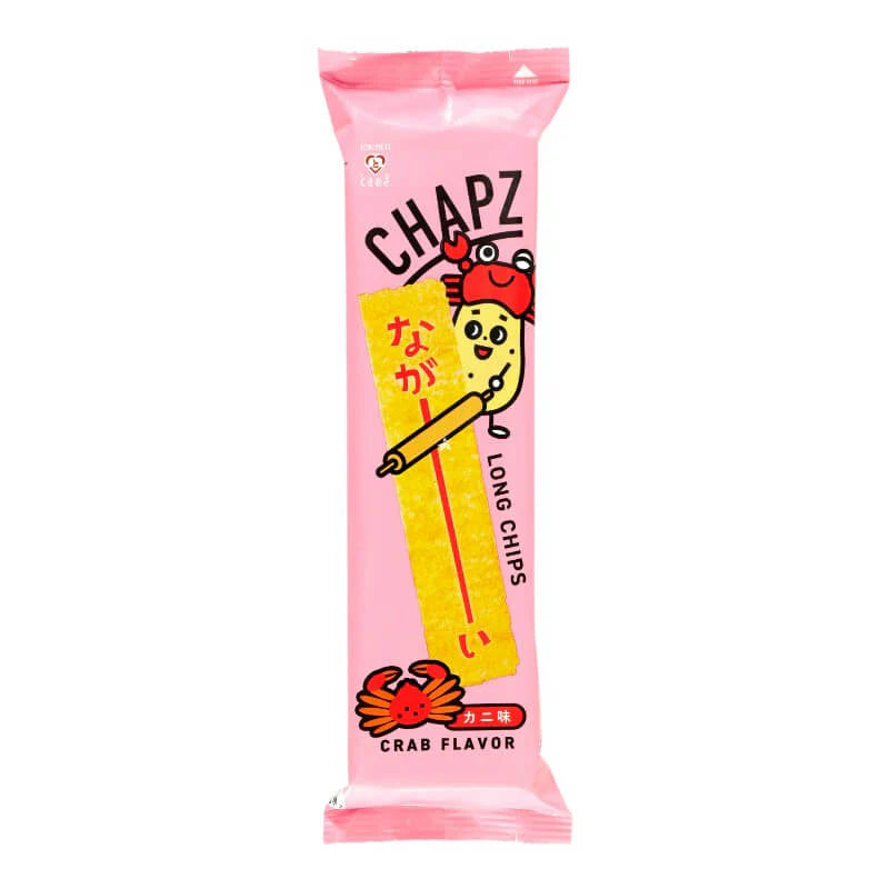 Knusprige Tokimeki Chapz Chips Krabbe mit Krabbengeschmack 75g Snack