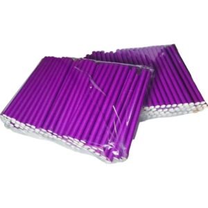 Papiertrinkhalme Violett 11 mm für Bubble Tea  100 Stück
